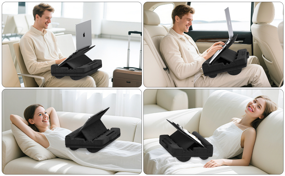 Підставка для ноутбука з регулюванням кута нахилу, подушка для ноутбука на диван, підставка для ноутбука до 16