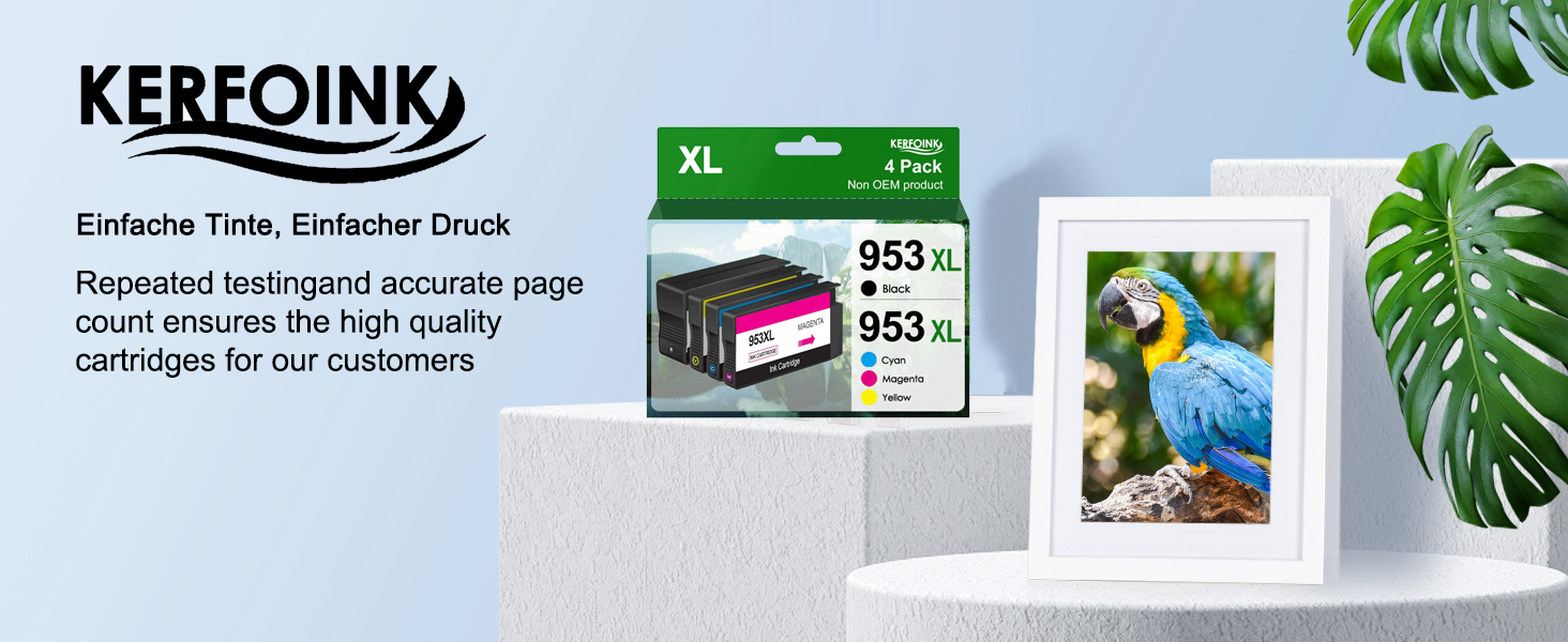 Комплект картриджів 953XL для принтерів HP OfficeJet Pro 7720, 7730, 7740, 8210, 8218, 8710, 8715, 8718, 8720, 8725, 8728, 8730, 8740 (4 шт.)