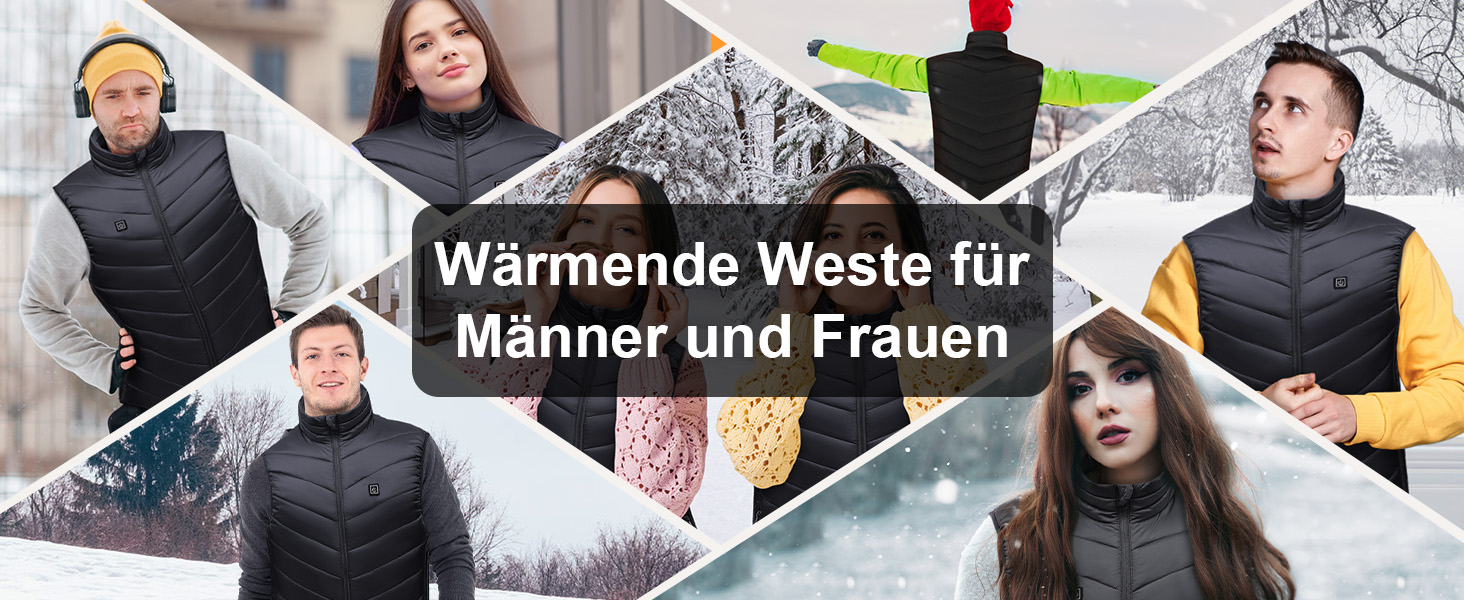 Обогревна куртка з Powerbank, легка та перезаряджувана, для чоловіків та жінок (XL)