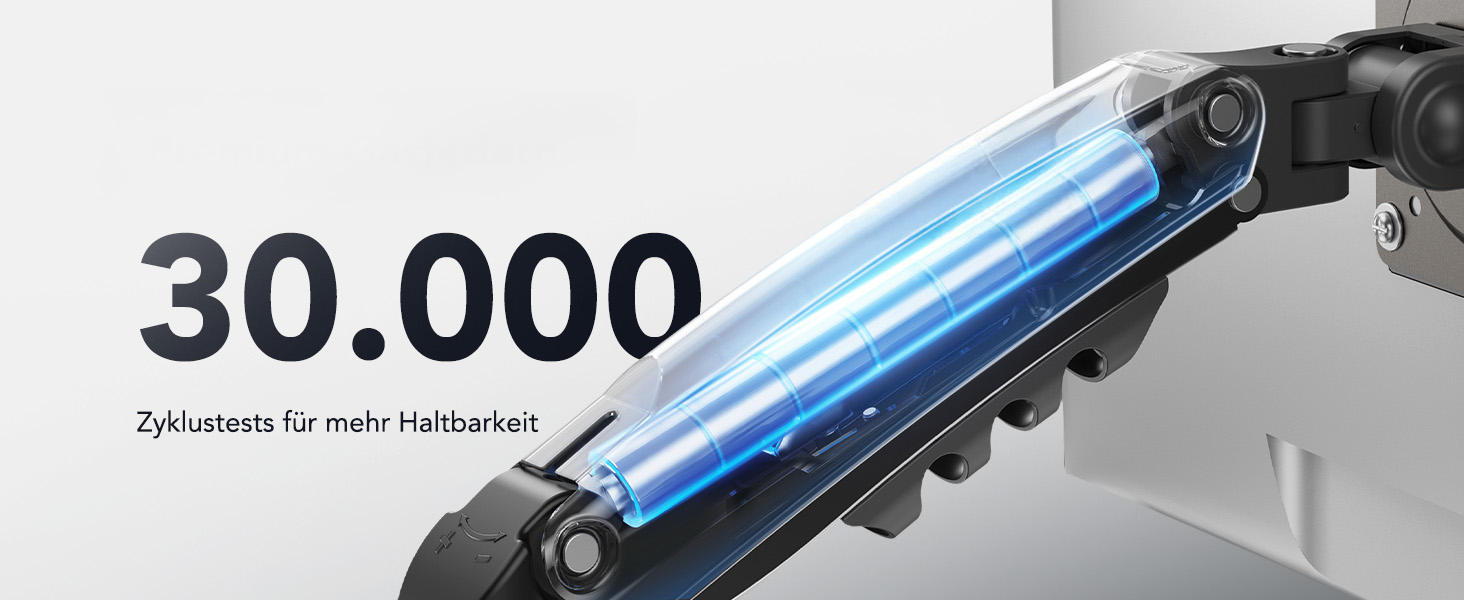 Кріплення для монітора HUANUO 13-32 дюймів, гнучкий кронштейн для LCD/LED екрану, газ-амортизатор, поворот 360°, VESA 75/100, вантажопідйомність 2-9 кг