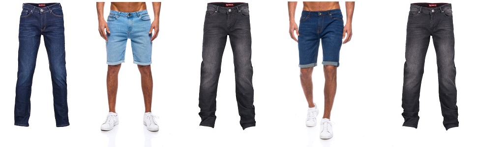 Чоловічі джинси JEEL Regular Fit - стрейч, denim-look, темно-сині 38W/32L