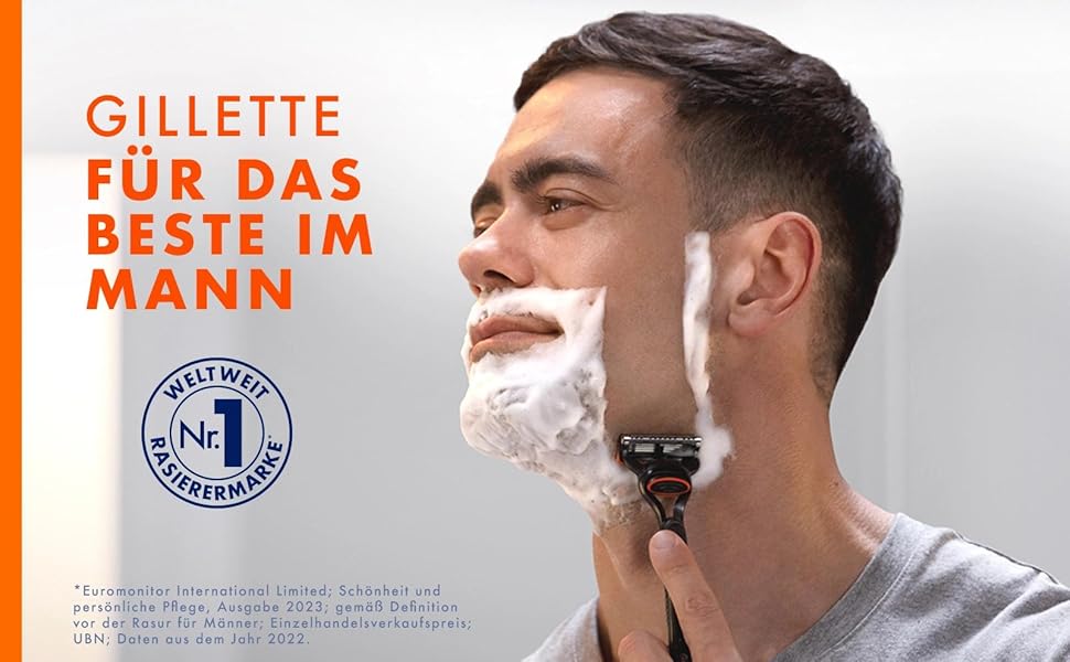 Смінні леза для чоловічої бритви Gillette Fusion 5, 20 шт, помаранчеві