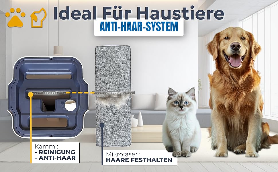 Набір для миття підлоги з відром, система чистої води, розділення чистої та брудної води: ультра-гігієнічний, легке прибирання, повний набір для миття підлоги, плоский моп, самоочищення, мікрофібровий накладний матеріал