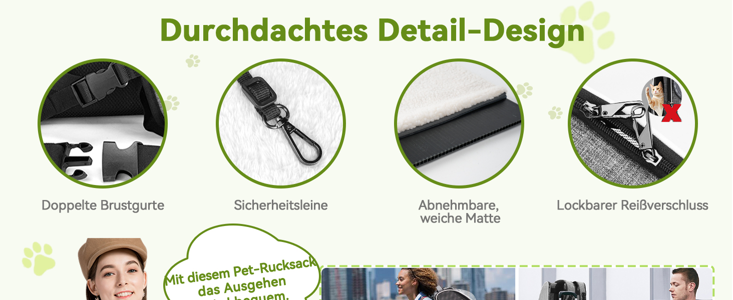Рюкзак-переноска для котів та собак PENCCOR, розширюваний, сірий. Зручний рюкзак-транспортер для подорожей з домашніми тваринами. Дихаючий рюкзак для великих котів та маленьких собак.