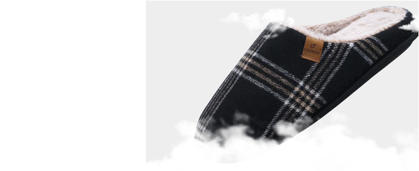 Чоловічі тапочки COFACE з піною для відпочинку, теплі, з вовняної тканини, плюшеві, з гумовою підошвою, розмір 40-49, сірі