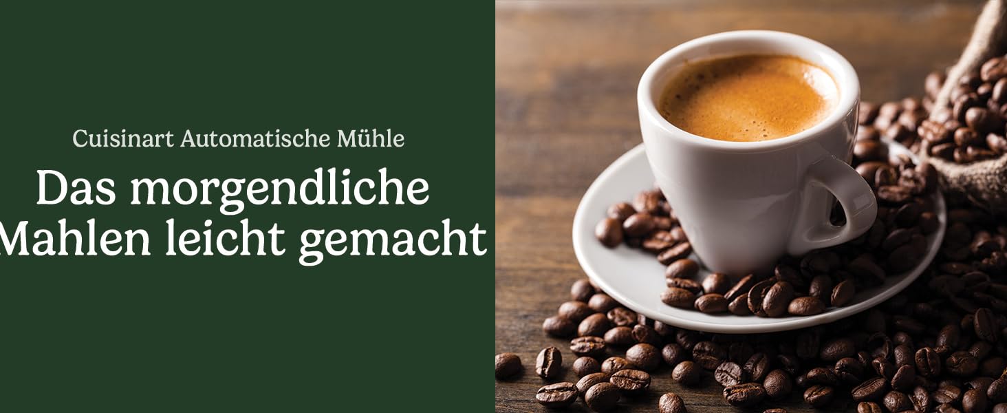 Кавомолка Cuisinart для дому: 4-18 чашок, 18 ступенів помолу, для еспресо, колд брю, лате, капучино, нержавіюча сталь