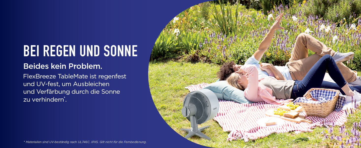 Вентилятор Shark FlexBreeze TableMate FA150EU: акумуляторний, для дому та вулиці, до 24 годин роботи, швидке охолодження, радіус дії 20 м, тихий, 5 швидкостей, осциляція, з пультом керування