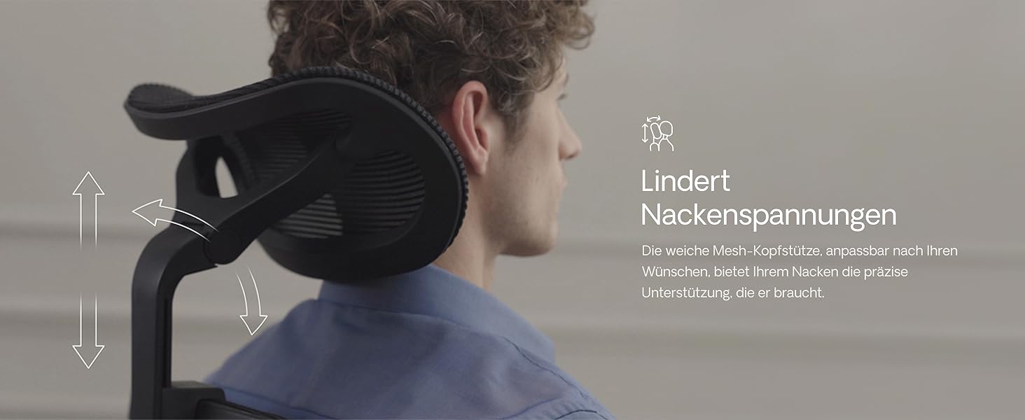 Офісний стіл Desktronic з регулюванням висоти та підтримкою попереку | Ергономічний крісло для офісу з дихаючою тканиною, широке сидіння, сірий SitOne