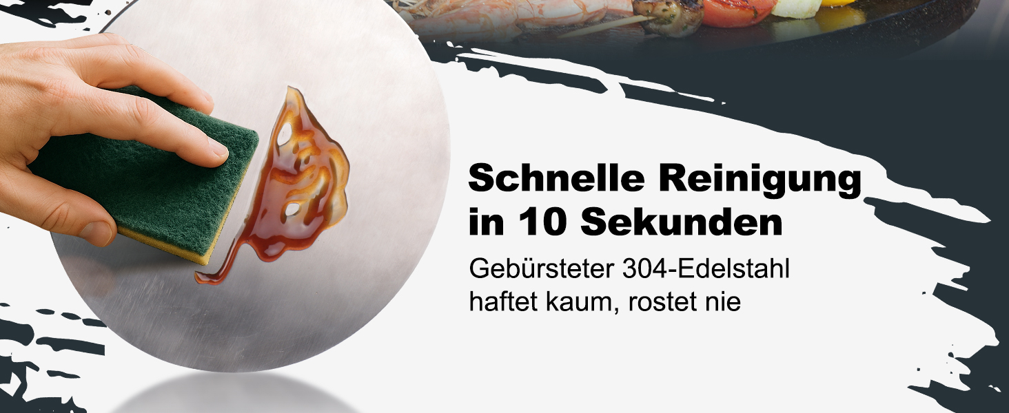 Прес для smash-бургерів із нержавіючої сталі, круглий, 17 см, 1000 г — Вага для стейків та бургерів