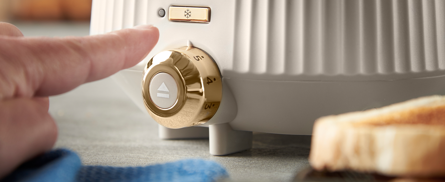 Тостер Russell Hobbs Brontë Stone з 6 рівнями підсмажування, підігрівом та функцією підйому