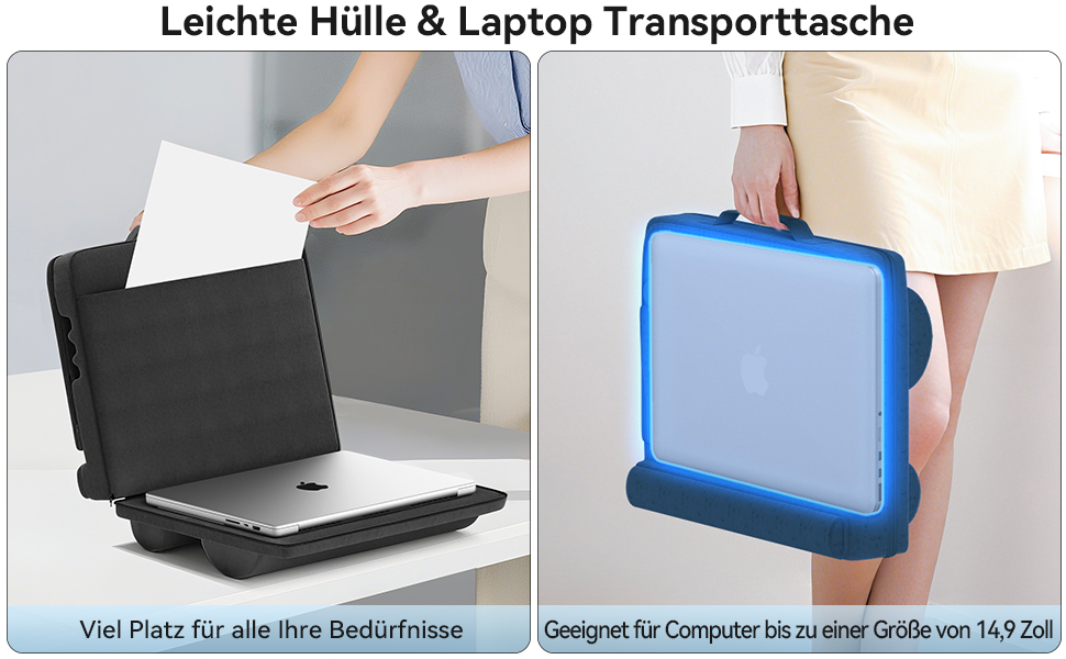 Підставка для ноутбука з регулюванням кута нахилу, подушка для ноутбука на диван, підставка для ноутбука до 16