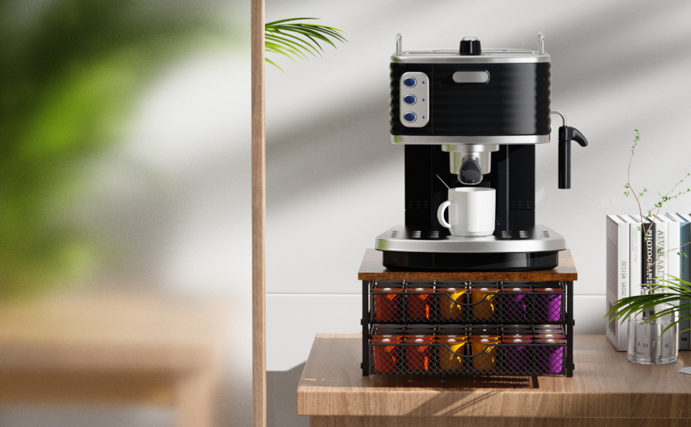 Організатор для капсул K-Cup: висувна шухляда для 36 капсул, чорний (AMR-R795)