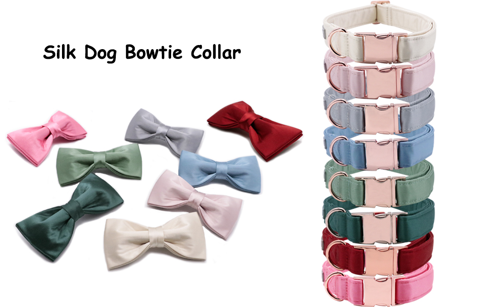 Нашийник для собак Lionet Paws з метеликом - комфортний шовковий нашийник зеленого кольору для маленьких собак, знімний метелик, розмір S (1 шт.), колір: трав'яний