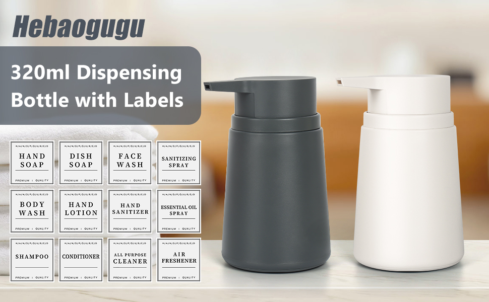 Дозатор мила з пластику, 2 шт. - дозатор мила з помпою для ванної, кухні, мийної кімнати (білий)