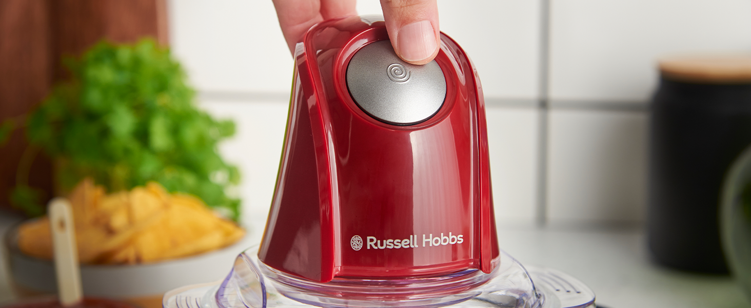 Кухонна машина Russell Hobbs 27131-56: електрична, для овочів, фруктів, м'яса, цибулі, 1л, нержавіюча сталь, 350W