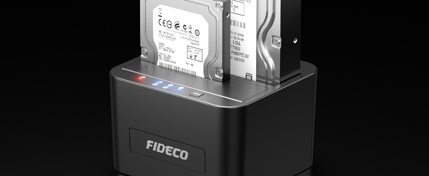 Док-станція для HDD/SSD FIDECO, USB 3.0, 2.5/3.5