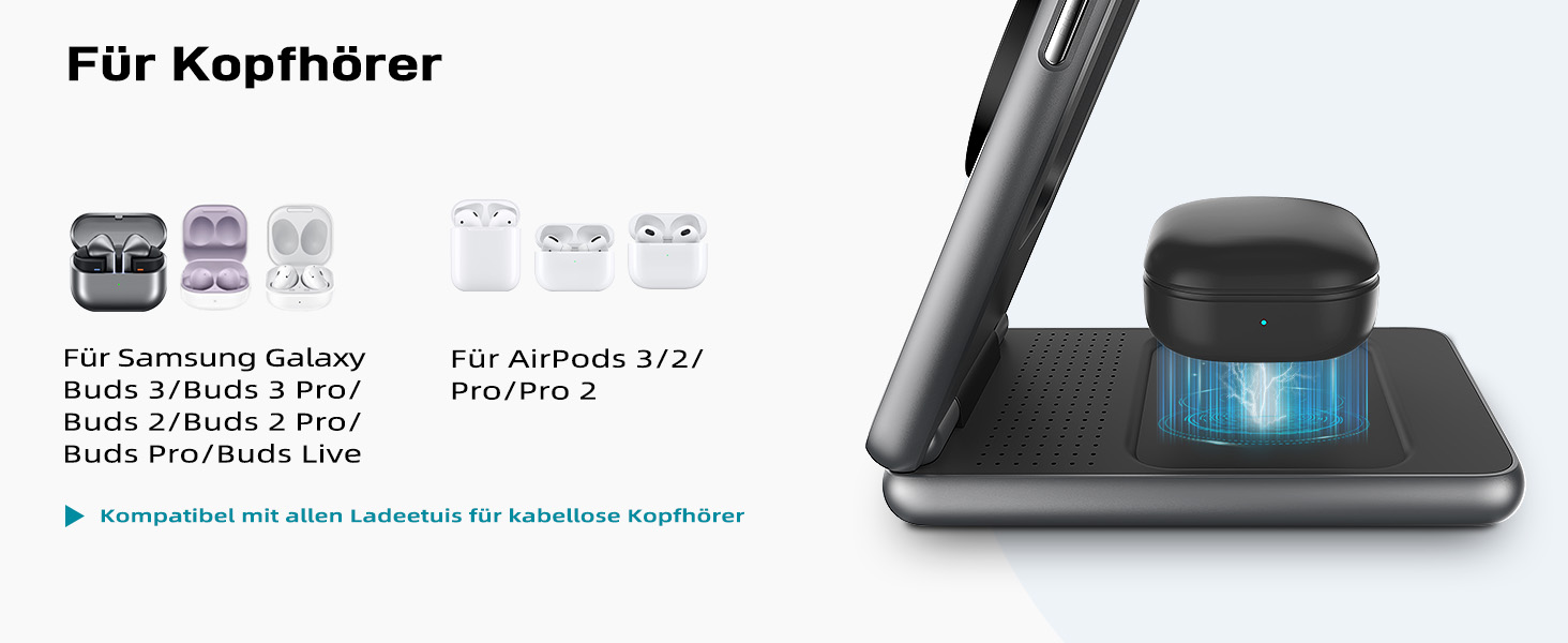 Магнітна зарядна станція 3-в-1 для Samsung Galaxy S25 Ultra/S24 з MagSafe, зарядка для годинників Galaxy Watch Ultra/8/7/6, бездротовий зарядний пристрій для подорожей (сріблястий)