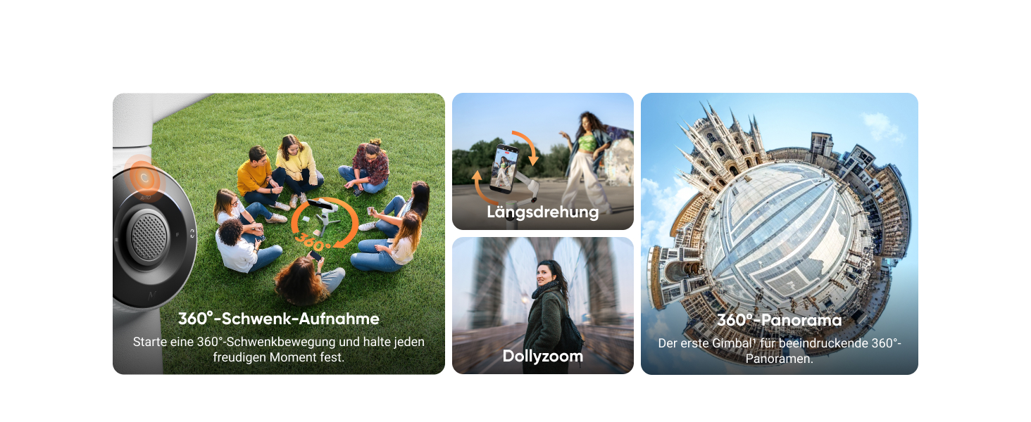 Insta360 Flow 2 Pro Gray – Професійний гіростабілізатор для смартфона з Apple DockKit, AI-tracking, інтегроване штатив/селфі-стік, для мобільного влогінгу та подорожей, сірий колір