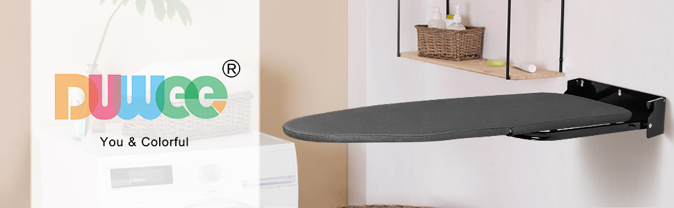 Настінна прасувальна дошка Duwee, складана, компактна, 32x93 см