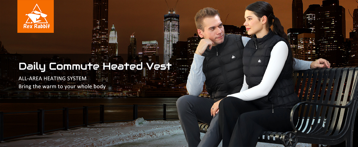 Електрична гріюча жилетка для чоловіків з 6 зонами обігріву, USB, для осені, зими, чорна XXL