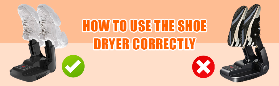 Електричний сушильник для взуття - сушильник для черевиків та взуття з таймером, регульована довжина