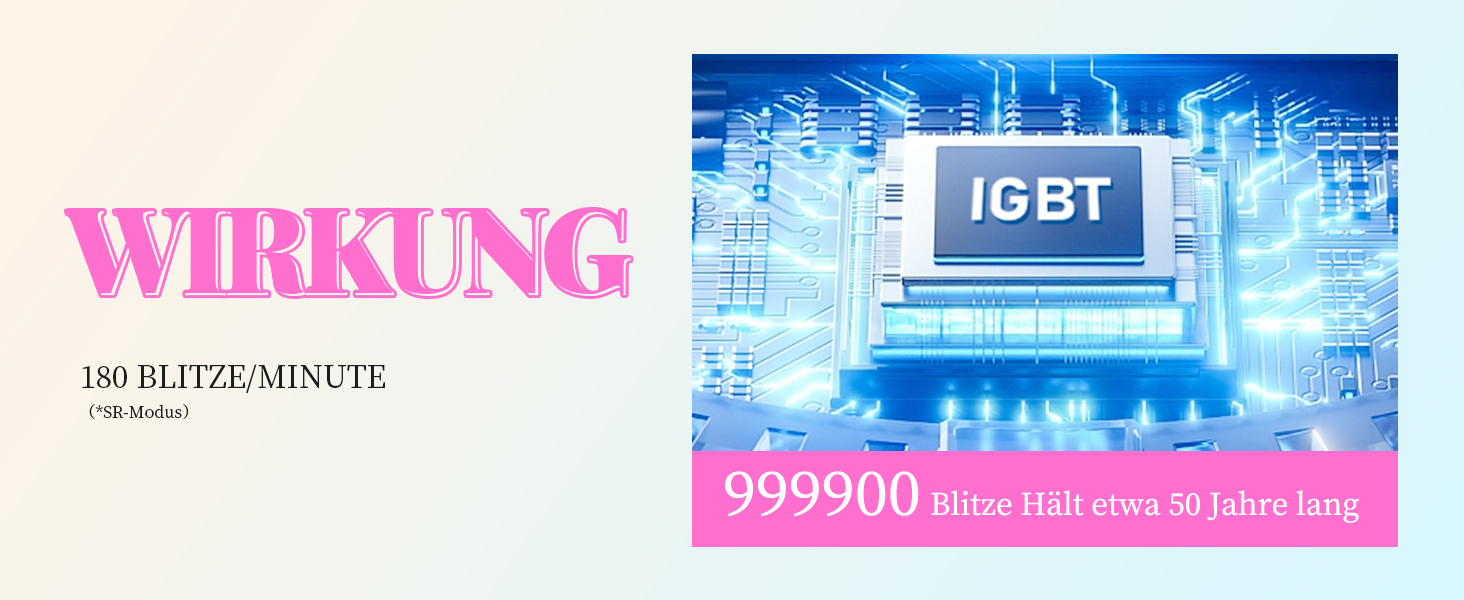 Пристрій для епіляції IPL Haarlosy - безболісна епіляція лазером, для дому, 9 рівнів, захист шкіри, для жінок та чоловіків, для обличчя, бікіні, тіла, білий (рожевий)