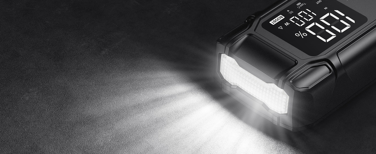 Powerbank Flylinktech 8000A для авто: 26800mAh, 8000A, PD65W, Jump Starter для бензинових та дизельних двигунів (до 12.0L)