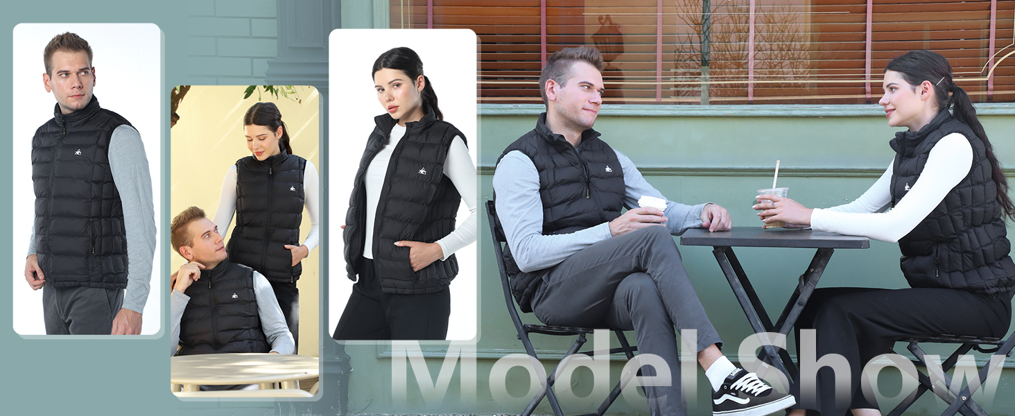 Електрична гріюча жилетка для чоловіків з 6 зонами обігріву, USB, для осені, зими, чорна XXL