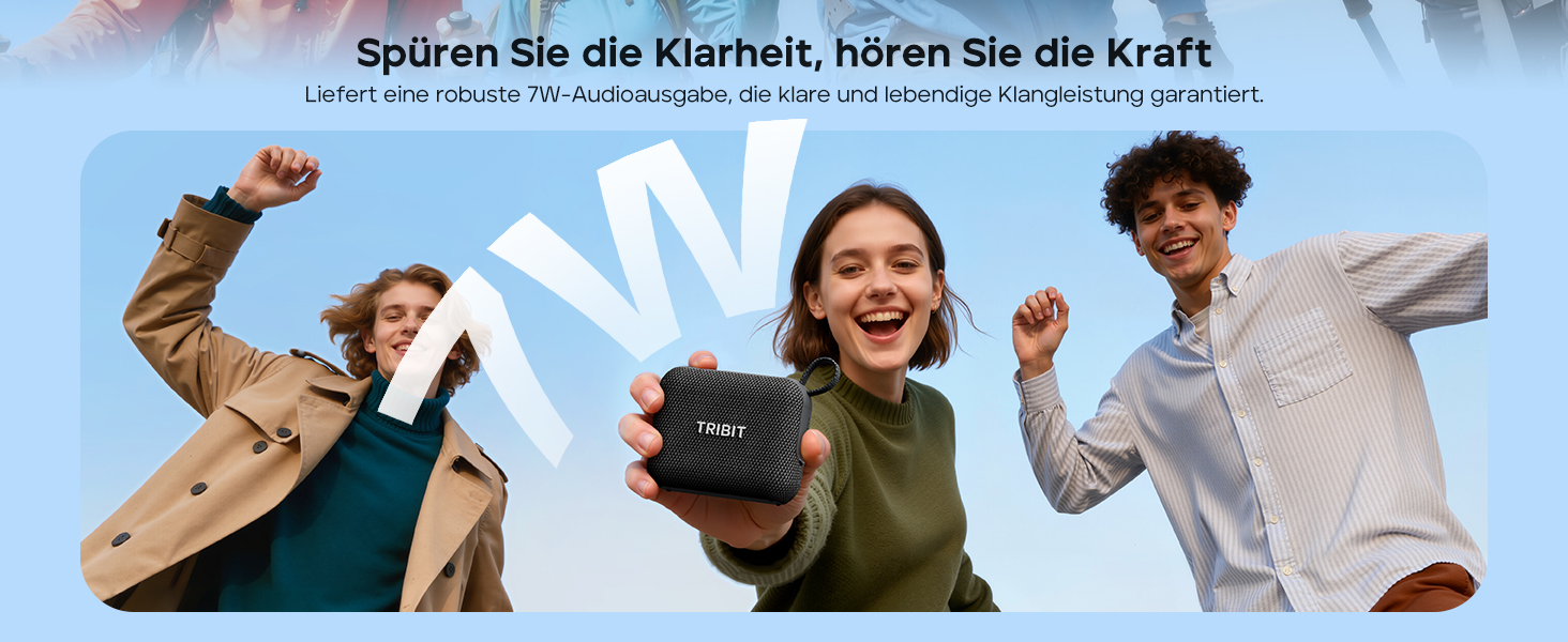 Tribit PocketGo Mini: Водонепроникна Bluetooth колонка IP68, 20 год, зелений