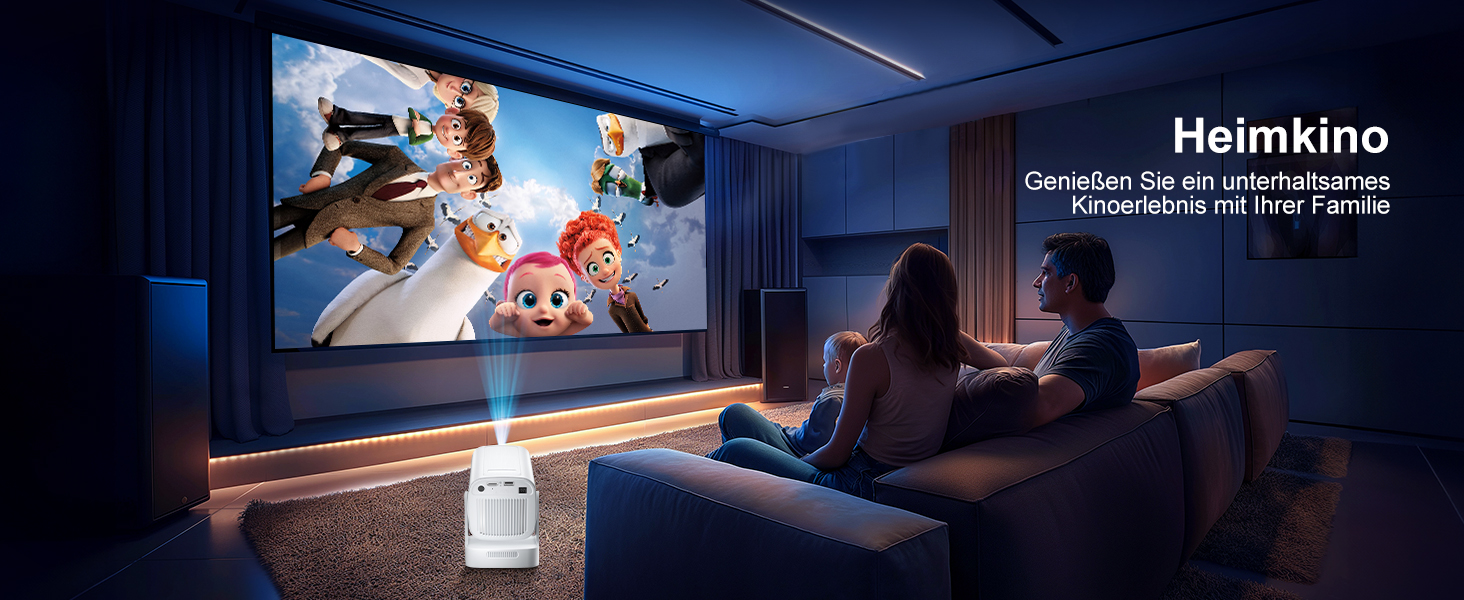 Проектор Salange P92Max ST: 4K, Android 13, WiFi, Bluetooth 5.2, Автофокус, Вбудовані YouTube/PrimeVideo/D+, 12000 лм, 5W динамік