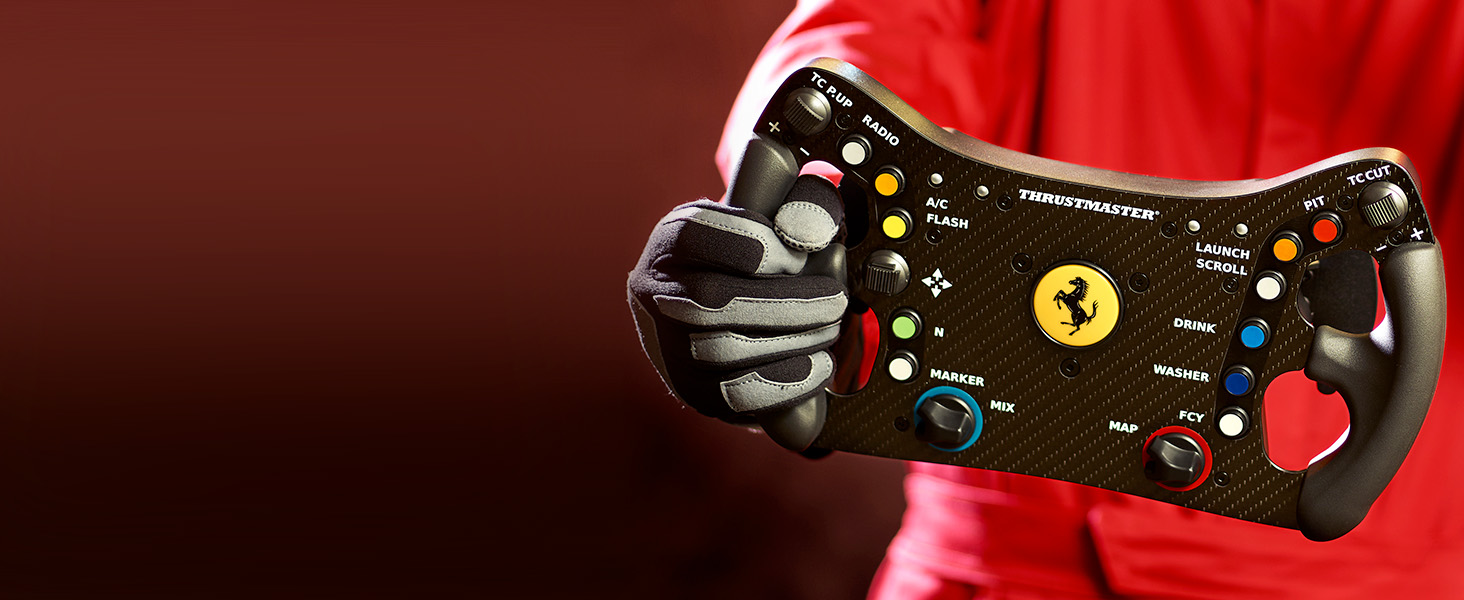 Кермо Thrustmaster Ferrari 488 GT3 - офіційно ліцензоване, для PC, PS5, PS4, Xbox Series X|S, Xbox One