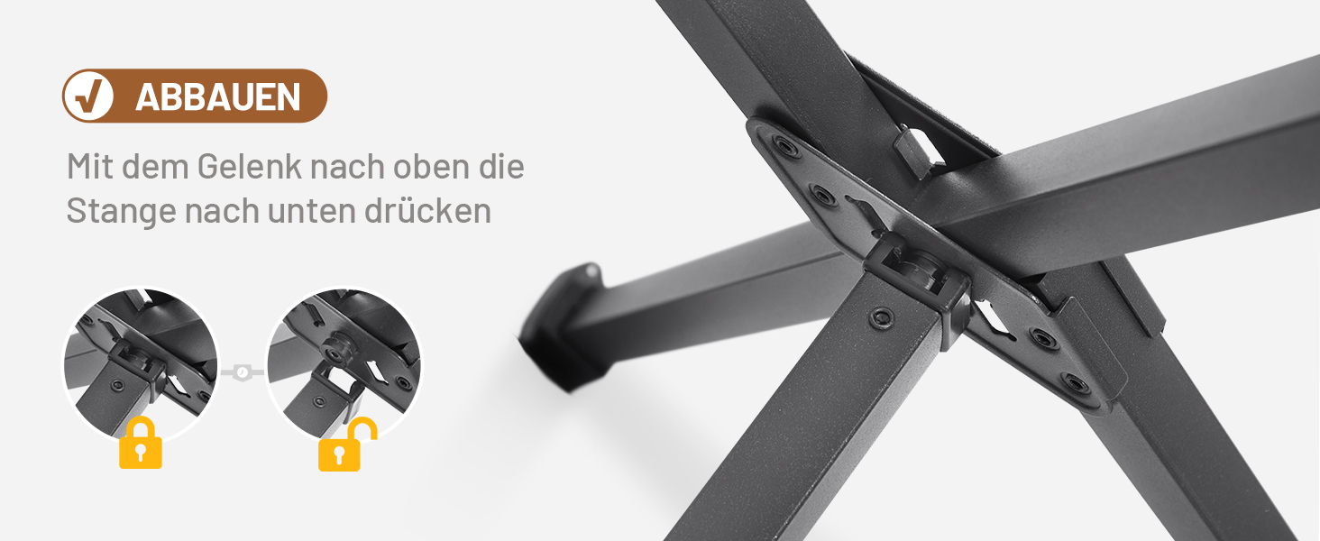 Складний кемпінговий стіл Timber Ridge 125x80 см, регульована висота, для 6 осіб, для пікніка, саду, походу, подорожей