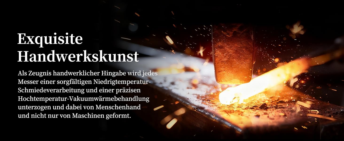 Професійний набір кухонних ножів KEEMAKE (5 предметів) з гострої нержавіючої сталі та ручкою з паккавуда, включаючи ніж сантоку та ніж для хліба, у подарунковій коробці