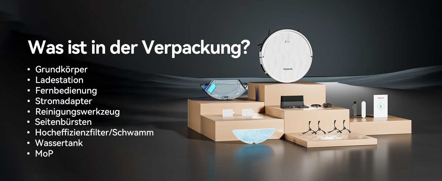 Робот-пилосос Tesvor S8MAX 3-в-1 з функцією миття, 8000Pa, LiDAR-навігація, 240 хвилин роботи, керування через додаток/Alexa, самостійна станція очищення 2.5L для великих приміщень та домівок з тваринами (M2)