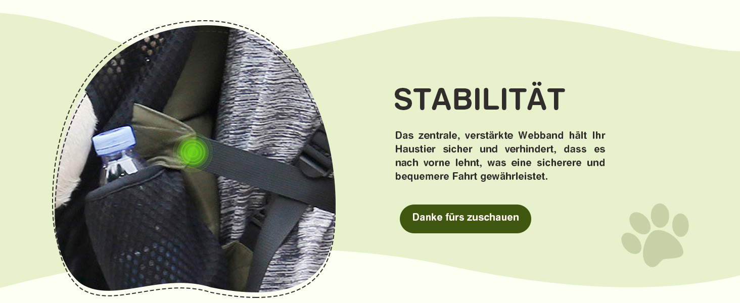 Рюкзак для собак Allsopets - легкий, дихаючий, зручний, з безпечною лінійкою, для подорожей, прогулянок на природі (оливковий, M)