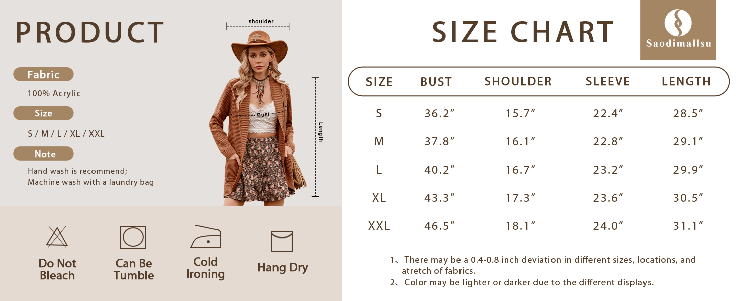 Жіночий в'язаний кардиган Saodimallsu з довгими рукавами, оверсайз, оливковий колір, з кишенями