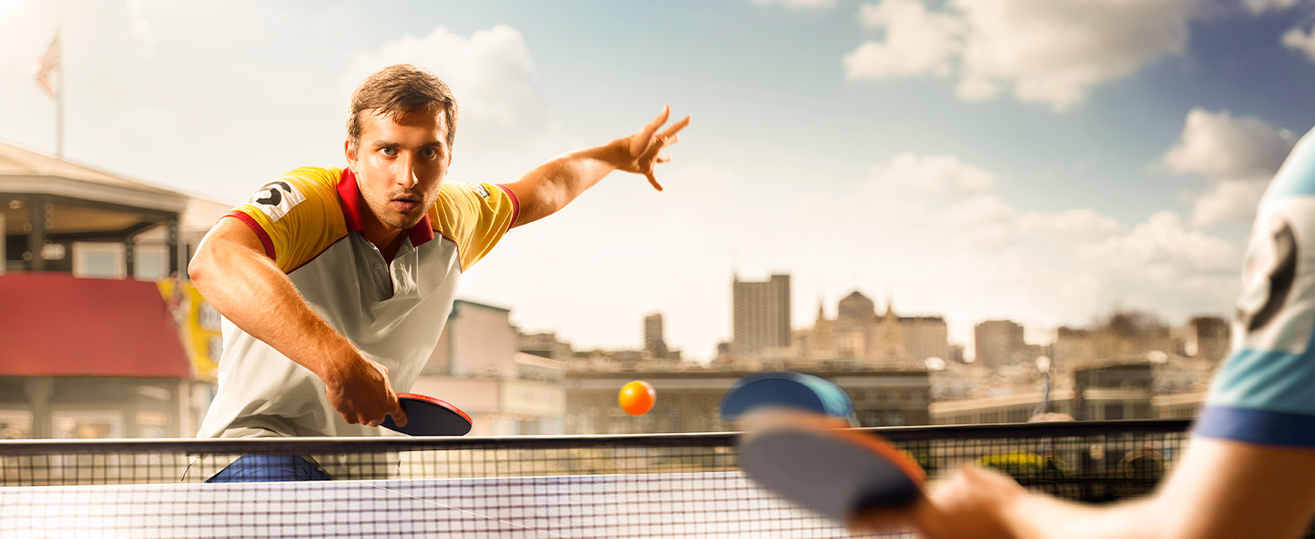 Набір для настільного тенісу Glymnis: 4 ракетки, 8 м'ячів, компактна сумка. Підходить для початківців, сім'ї та професіоналів