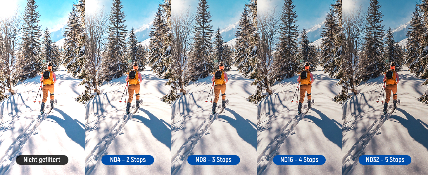 Набір фільтрів NEEWER CPL ND для DJI Osmo Pocket 3: CPL, ND16, ND64, ND256, з магнітним кріпленням та 2 серветками для чищення