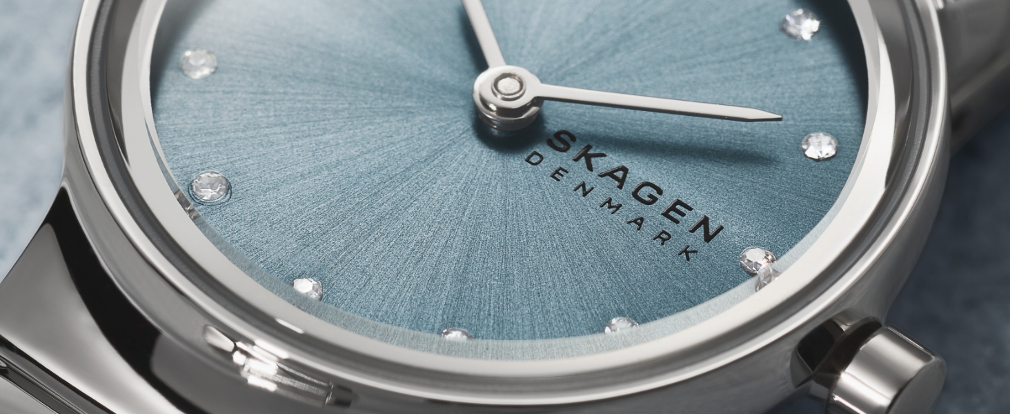 Жіночий кварцовий годинник Skagen Freja Lille 26 мм, сріблястий з золотистими елементами, сталевий або шкіряний ремінець