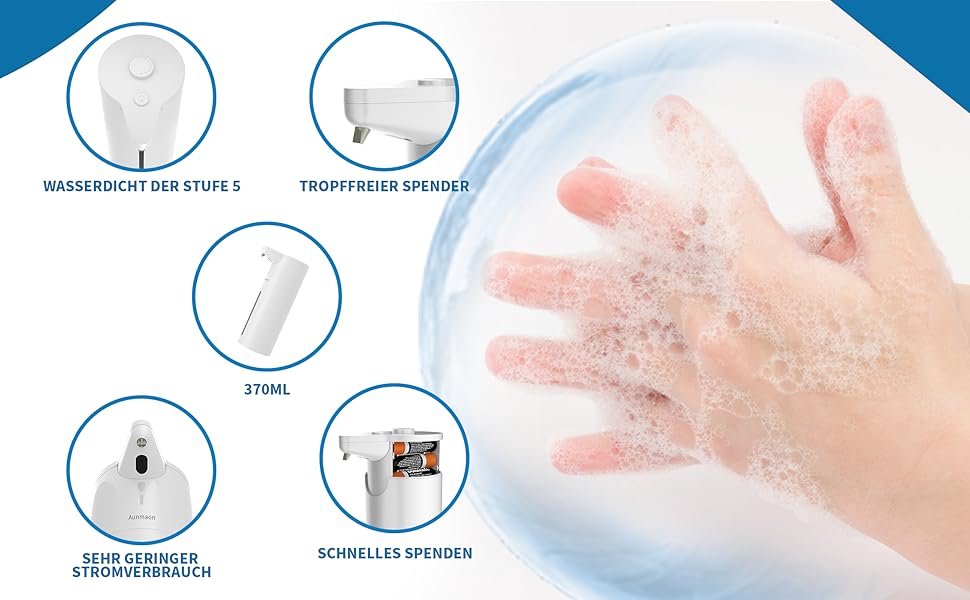 Automatic Electric Soap Dispenser - Touchless Soap Dispenser for Kitchen & Bathroom