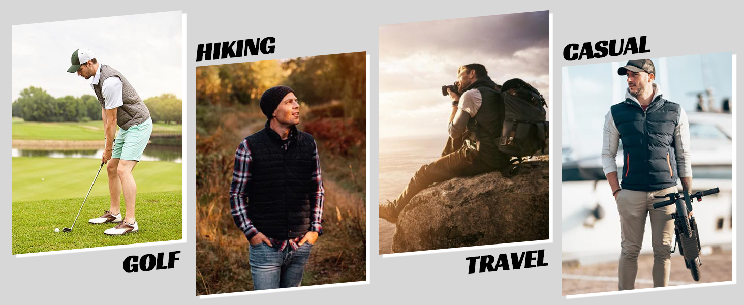 Чоловіча жилетка MoFiz: легка степна жилетка з коміром-стійкою, тепла, з підкладкою, гібридна, для активного відпочинку, роботи, гольфу, хайкінгу, темно-синього кольору