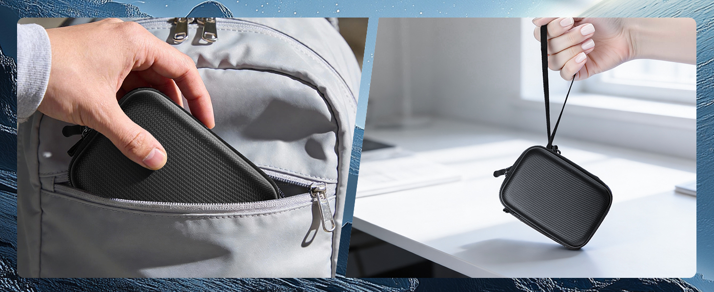 Чохол ProCase для SSD Samsung T7/T7 Touch (500GB, 1TB, 2TB) - Захисний кейс з силіконовою вставкою, чорний