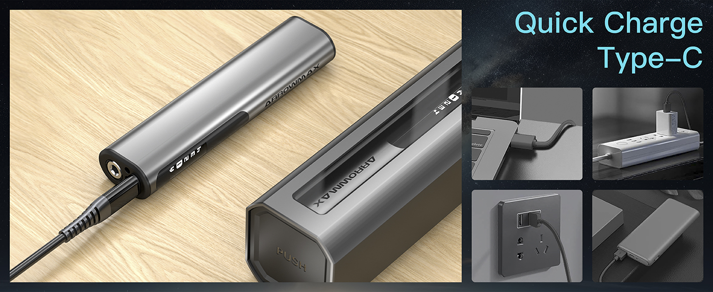 ARROWMAX Міні електричний шуруповерт, прецизійний набір інструментів для ремонту телефонів, годинників, ноутбуків (M1 PRO)