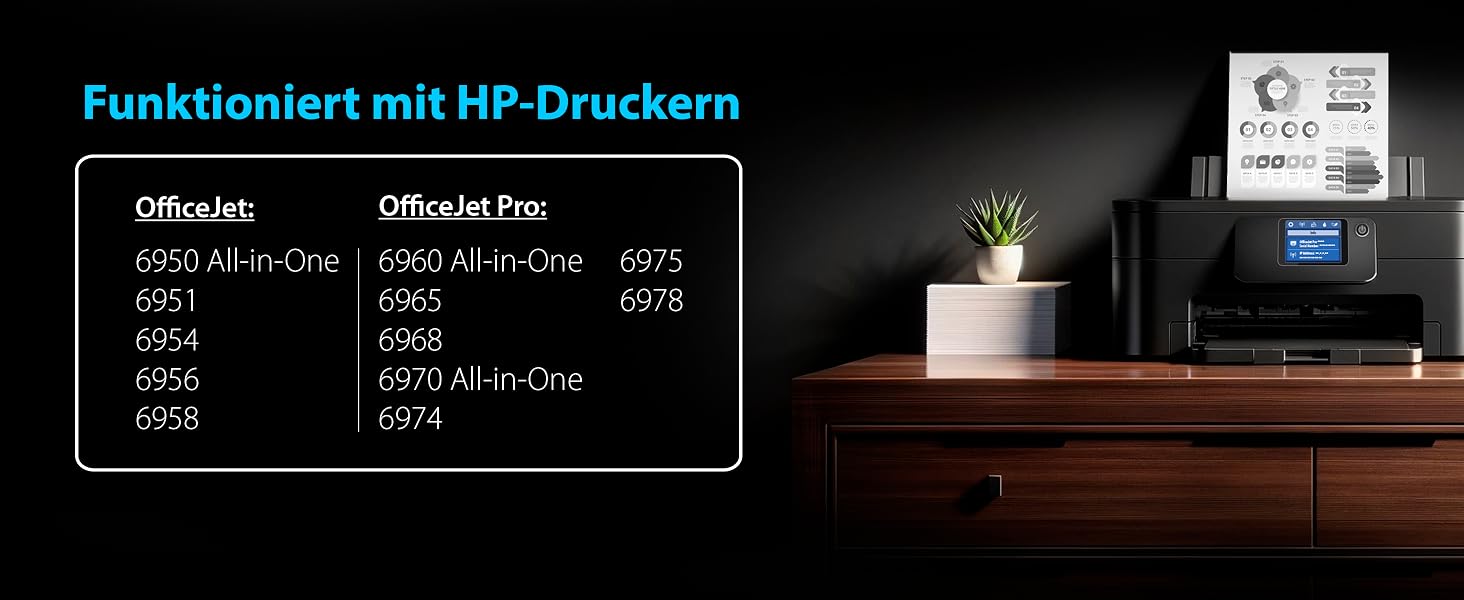Картриджі Smart Ink для HP 903 XL (903XL) чорний, Multipack, з новим чіпом для HP OfficeJet Pro 6950, 6960, 6970 All-in-One