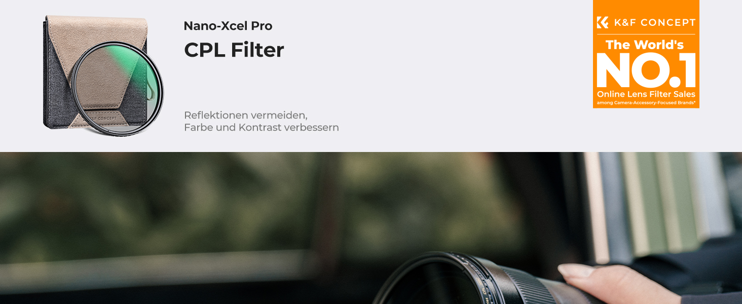 Фільтр K&F Concept 82mm 2-в-1: поляризаційний та True Color, з покриттям Nano-Xcel PRO