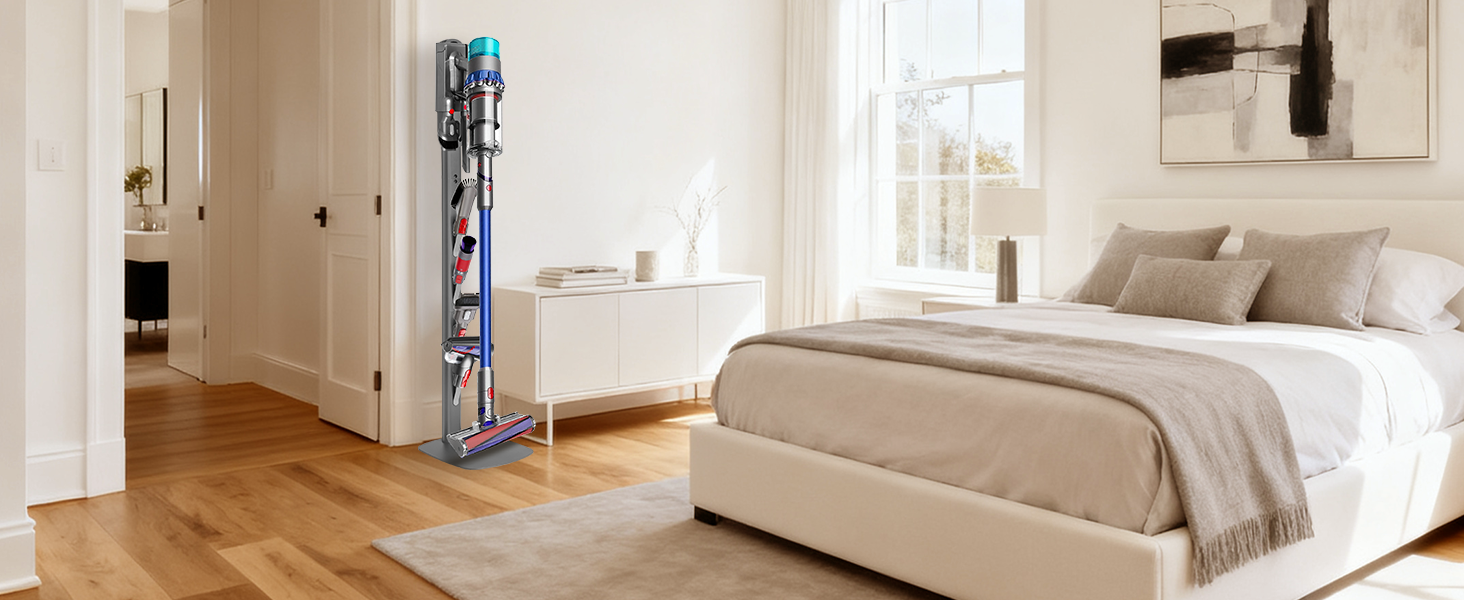 Настінна кріплення для пилососа Dyson (Gen5, V15, V12, V11, V10, V8, V7, V6) з вуглецевої сталі, сірий