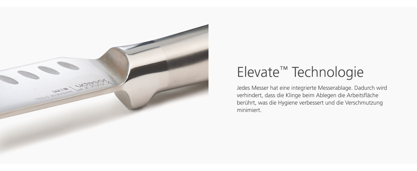 Набір ножів Joseph Joseph Elevate 5 шт. з обертовим підставкою, нержавіюча сталь, японська сталь, антифінгероподібна поверхня, неслизьке дно