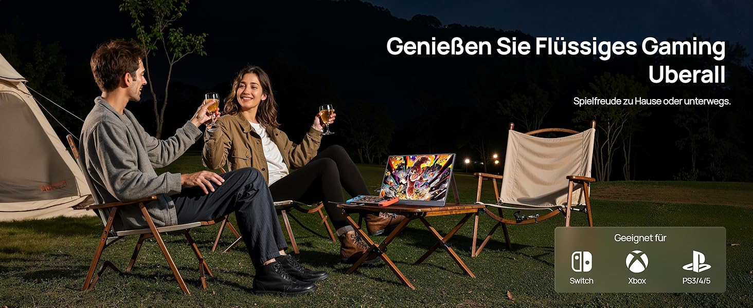 Портативний монітор ARZOPA 16.1' 2.5K 180Hz (2560x1440) HDR10, Space Grey (Z3FC/180HZ)