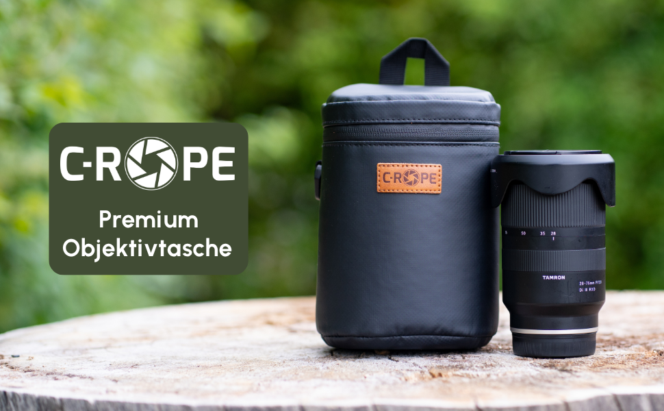 Водонепроникний чохол для об'єктива C-Rope з водонепроникною блискавкою - захисний мішечок для камери - преміум чохол для об'єктива - XS