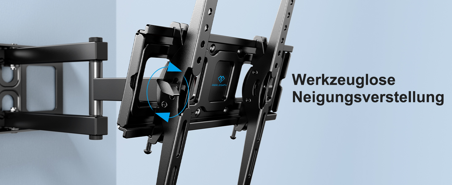 PERLESMITH Tilt & Swivel TV Wall Mount for 26-60 inch Flat & Curved TVs/Monitors (up to 40kg, VESA 400x400mm)